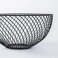 KSP Natura Wire Fruit Basket (Black)