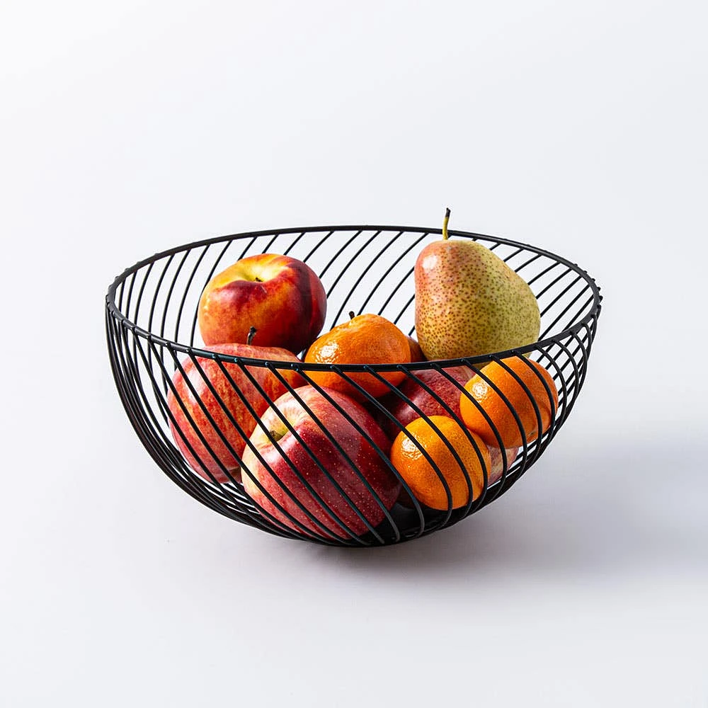 KSP Natura Wire Fruit Basket (Black)