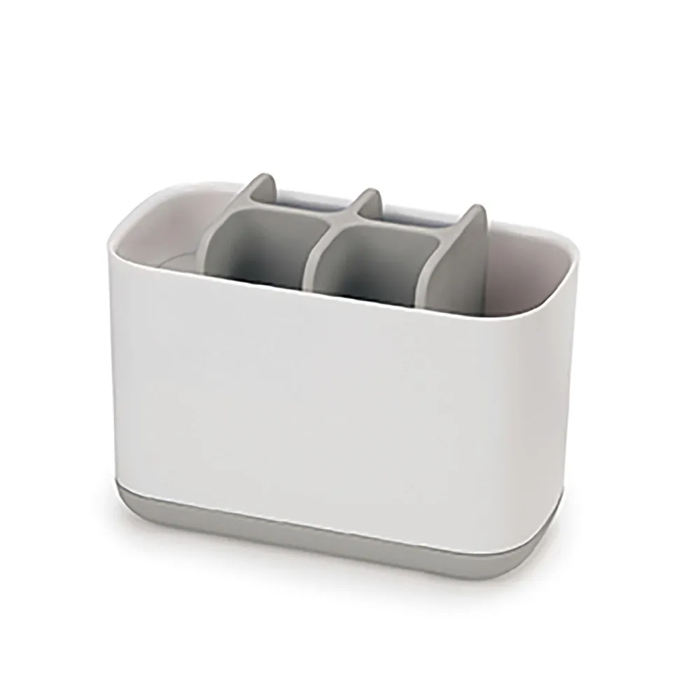 Joseph Joseph Smart Bath Toothbrush Holder Caddy (White/Grey