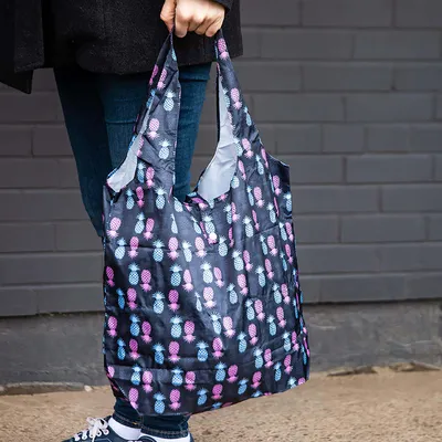 KSP Carry 'Pineapple' Shopping Bag (Blue/Pink)