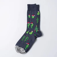 Hotsox Men's 'Christmas Cactus' Crew Socks - Set of 2 (Multi Colour)