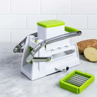 Starfrit 3-In-1 Pro Fry Cutter and Cuber (White/Green)