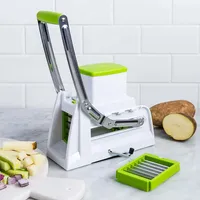 Starfrit 3-In-1 Pro Fry Cutter and Cuber (White/Green)