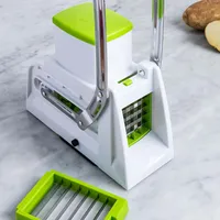 Starfrit 3-In-1 Pro Fry Cutter and Cuber (White/Green)