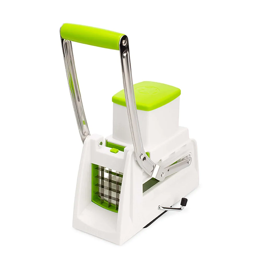 Starfrit 3-In-1 Pro Fry Cutter and Cuber (White/Green)