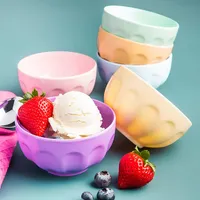 KSP Colour Fun Melamine Ice Cream Bowl - Set of 6 (Multi Pastel)