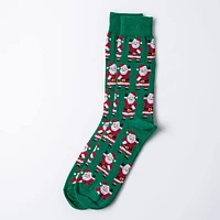 Hotsox Men's 'Santa' Crew Socks - Set of 2 (Multi Colour)