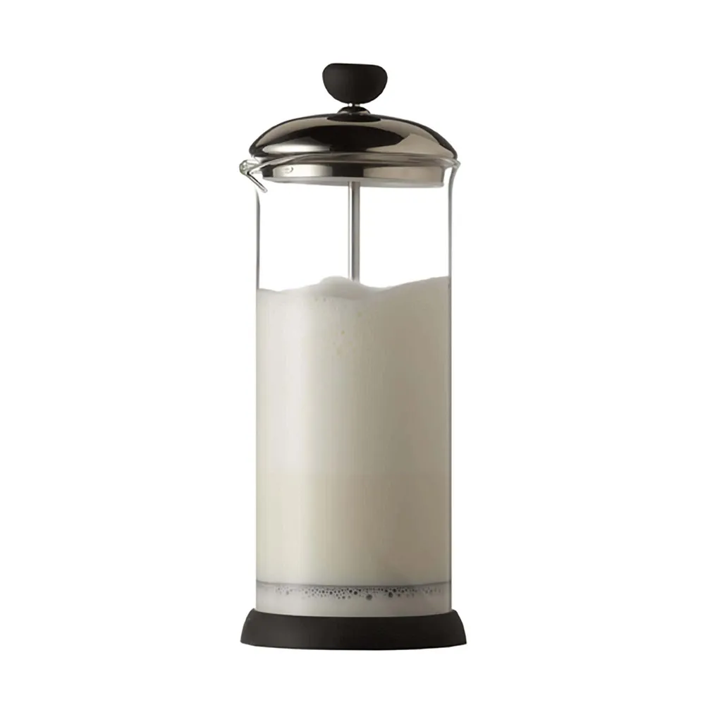 S&Co Barista Glass Milk Frother Press