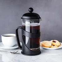 KSP Cafe 1L French Coffee Press (Clear/Black)