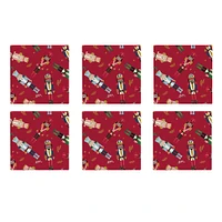 Harman Christmas 'Merry Nutcrackers' Ceramic Coaster - Set of 6