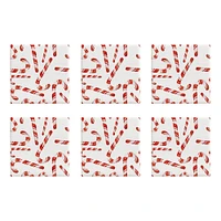 Harman Christmas 'Candy Cane' Ceramic Coaster - Set of 6