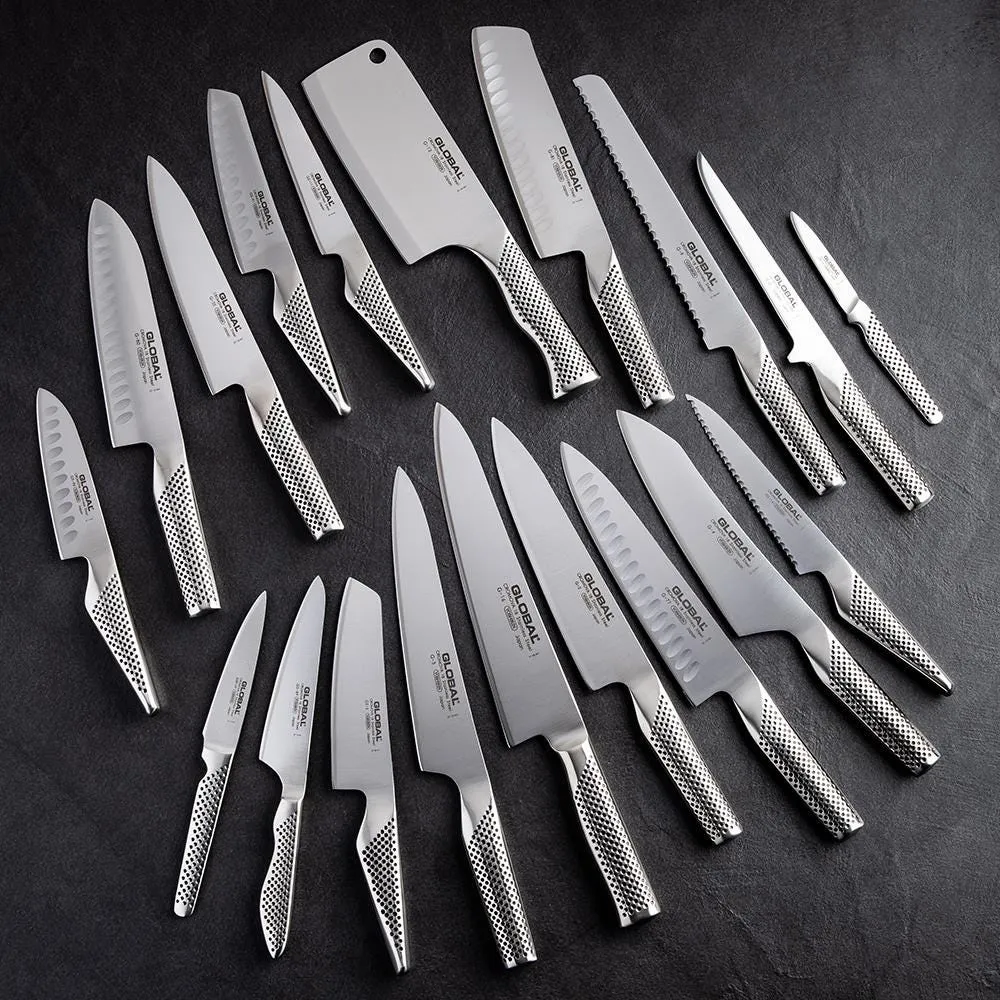 Global Classic 7" Santoku Knife with Fluted Edge (Stainless Steel)