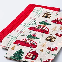 Harman Christmas 'Feels Like Christmas' Cotton Kitchen Towel - Set/3