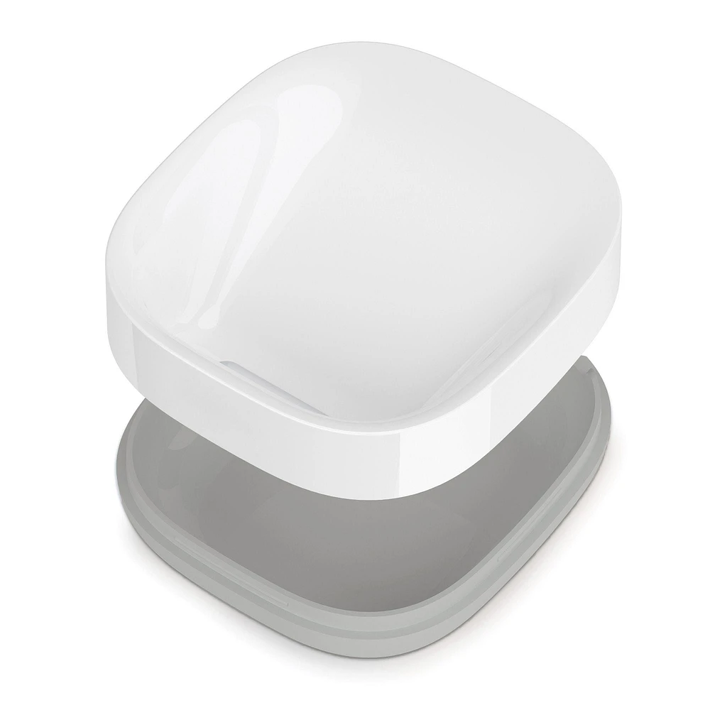 Joseph Joseph Smart Bath Compact Soap Dish (White/Grey)