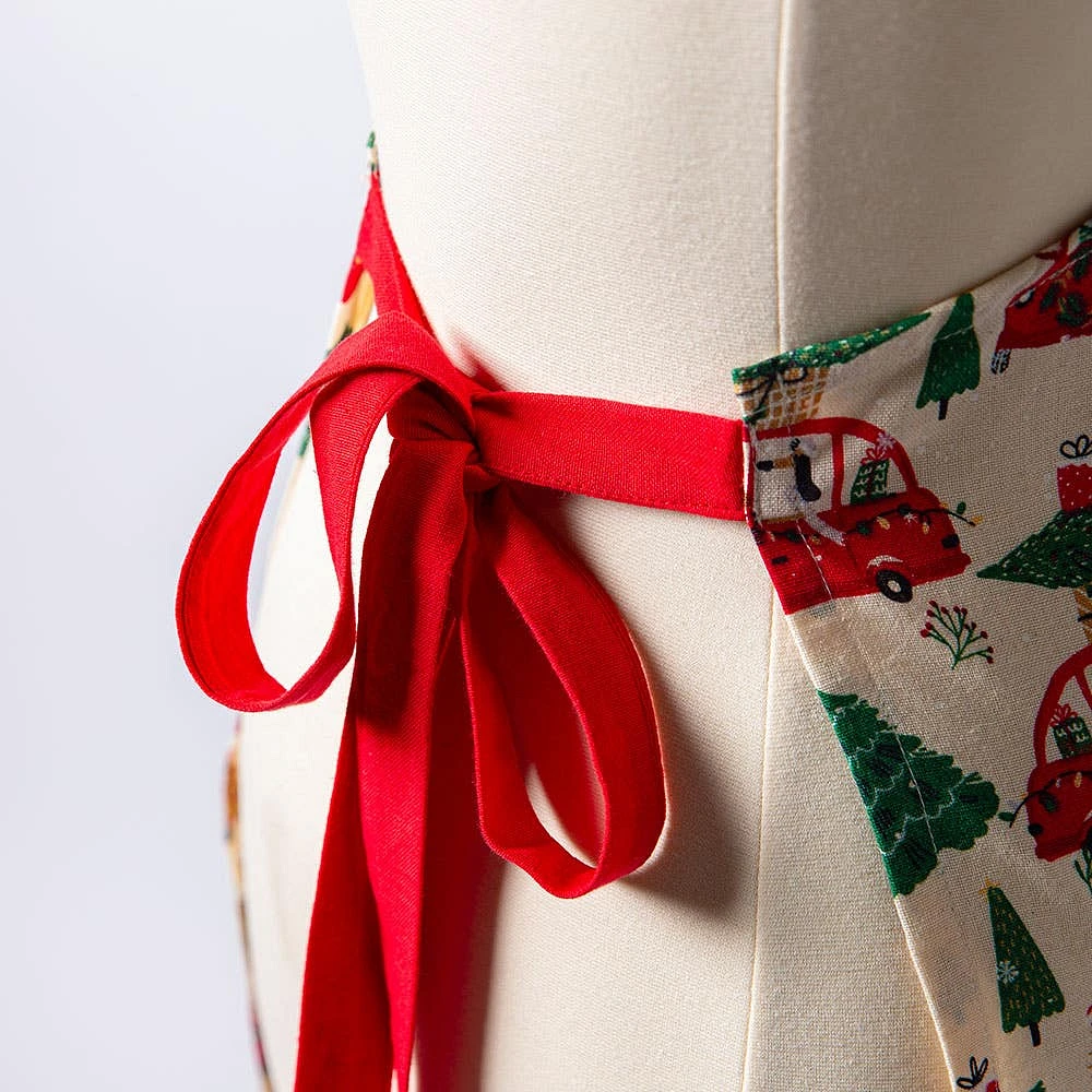 Harman Christmas 'Feels Like Christmas' Cotton Apron (Multi Colour)