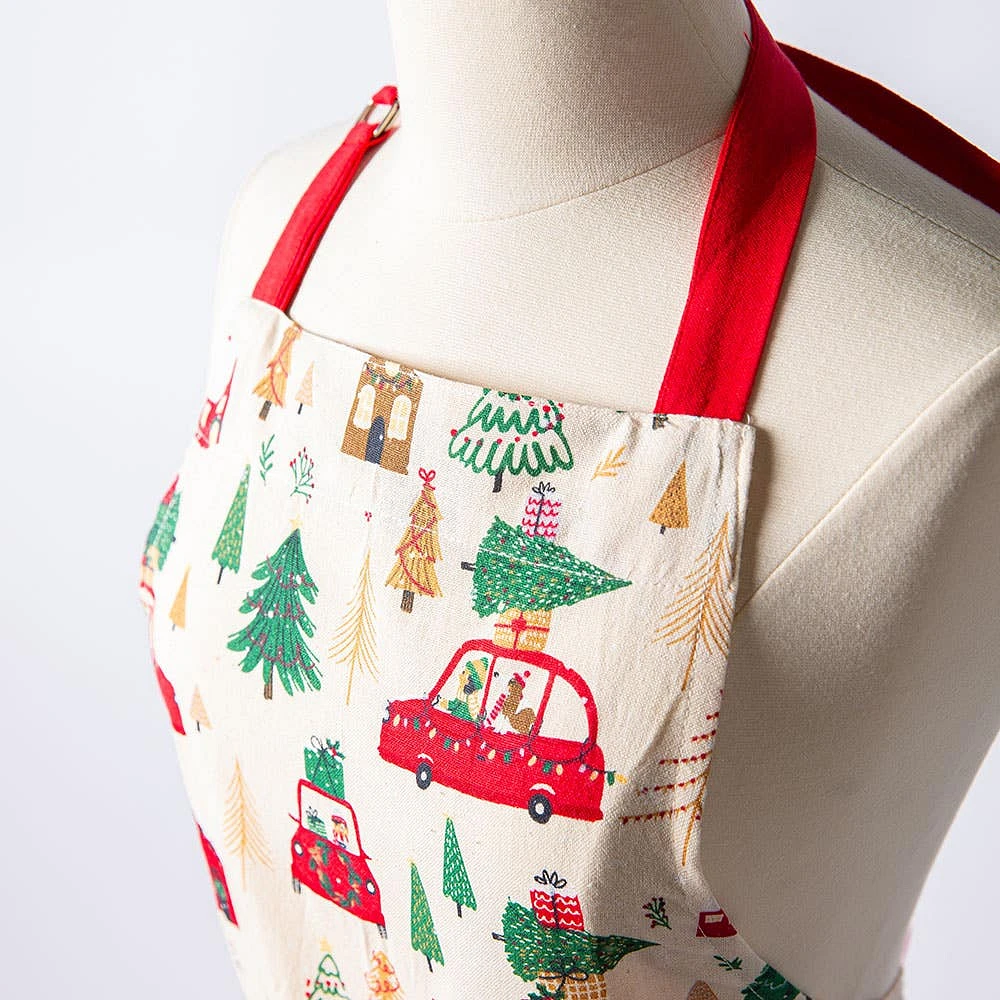 Harman Christmas 'Feels Like Christmas' Cotton Apron (Multi Colour)