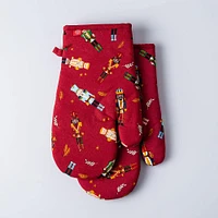 Harman Christmas 'Merry Nutcrackers' Cotton Oven Mitt - Set of 2