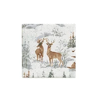 Harman Christmas 'Reindeer' Ceramic Coaster - Set of 6 Multi