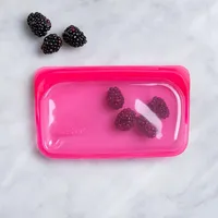 Stasher Reusable Snack Bag (Raspberry)