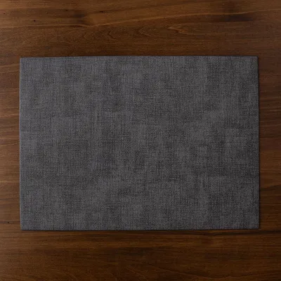Harman Table Luxe Reversible 'Percept' Vinyl Placemat (Charcoal)