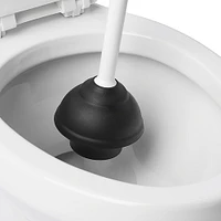OXO Good Grips Bath Toilet Plunger with Caddy (White)