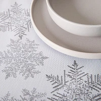 Harman Frosted Snowflake Christmas Cotton Table Runner (Multi Colour)