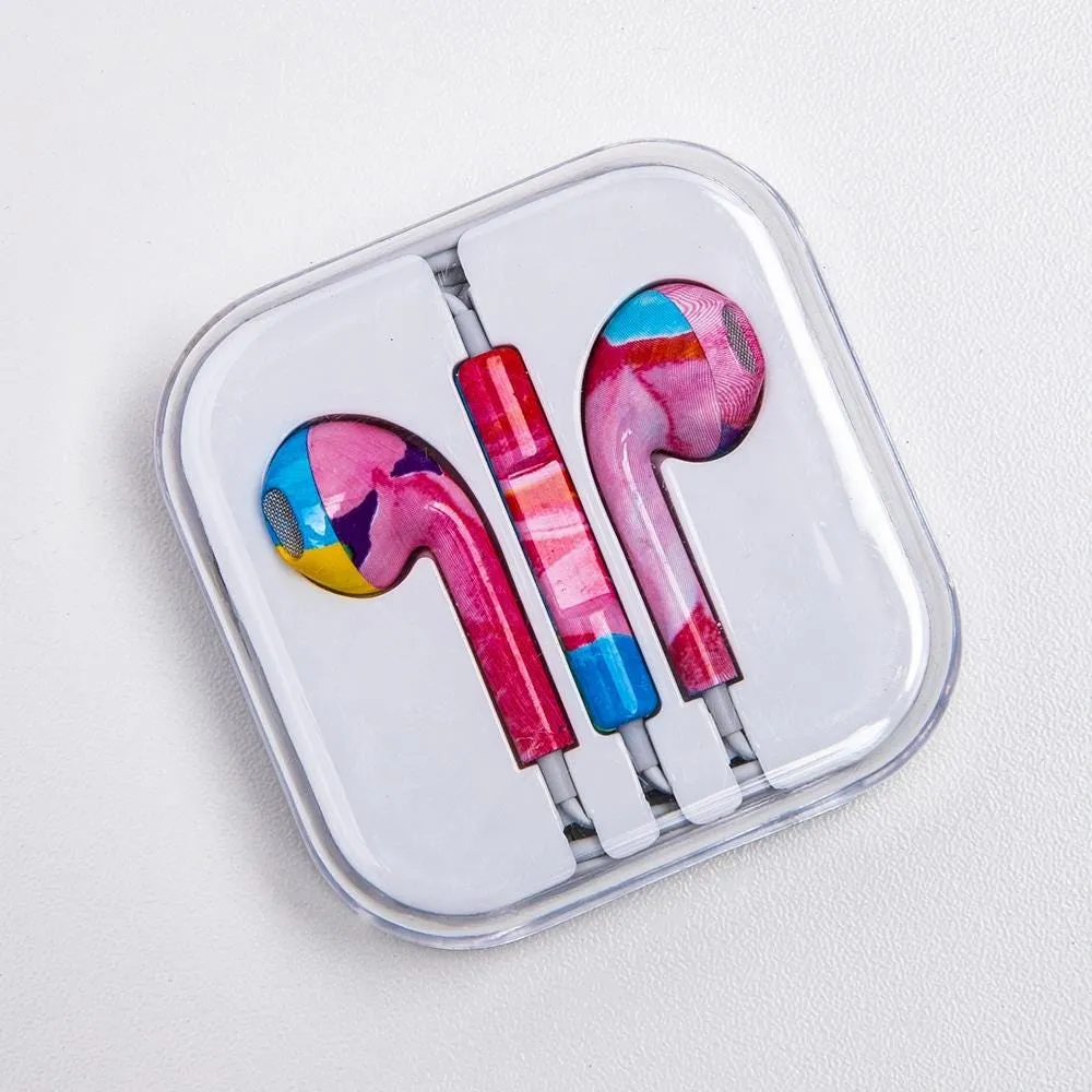 Rox Premium 'Patterned' Ear Buds (Asstd.)