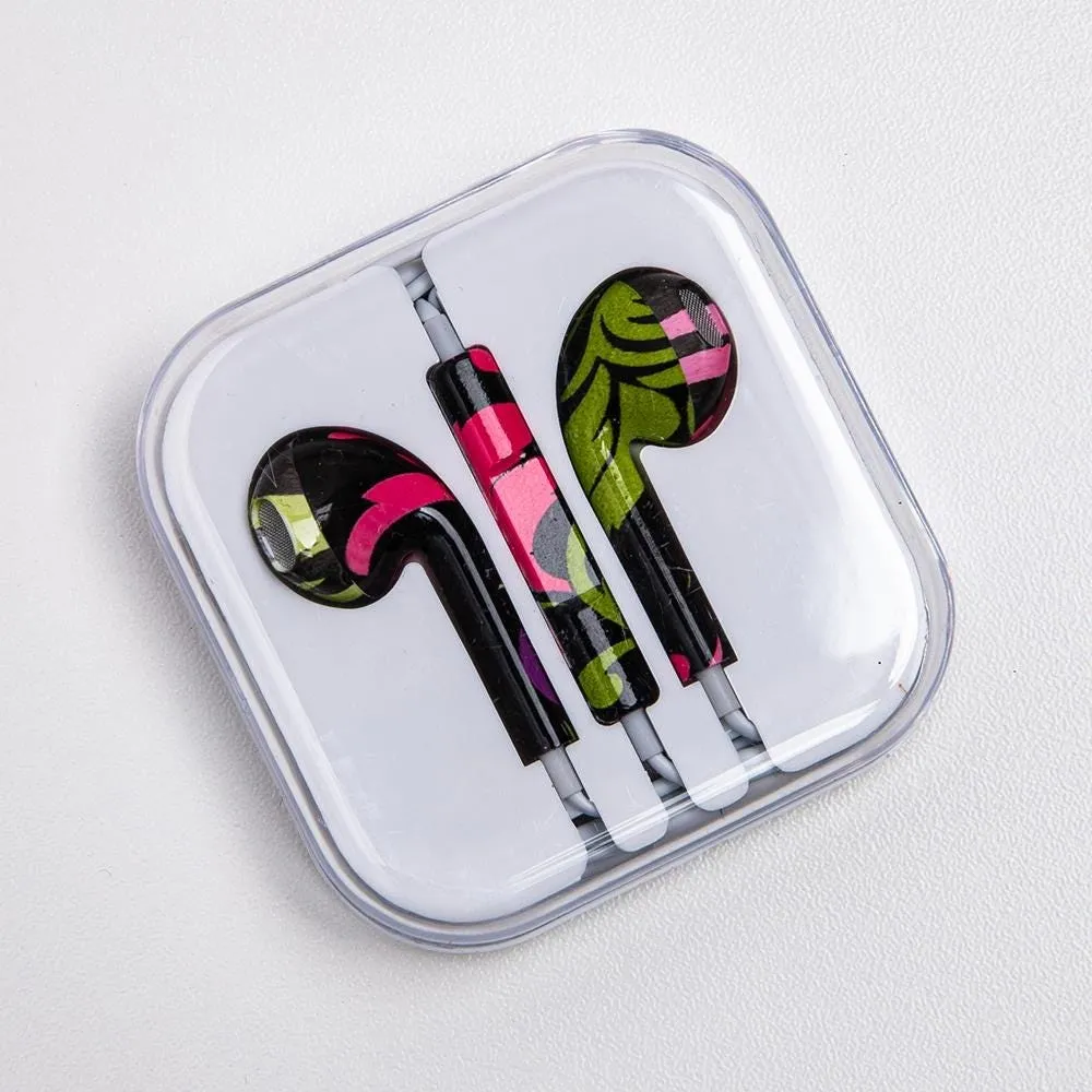 Rox Premium 'Patterned' Ear Buds (Asstd.)