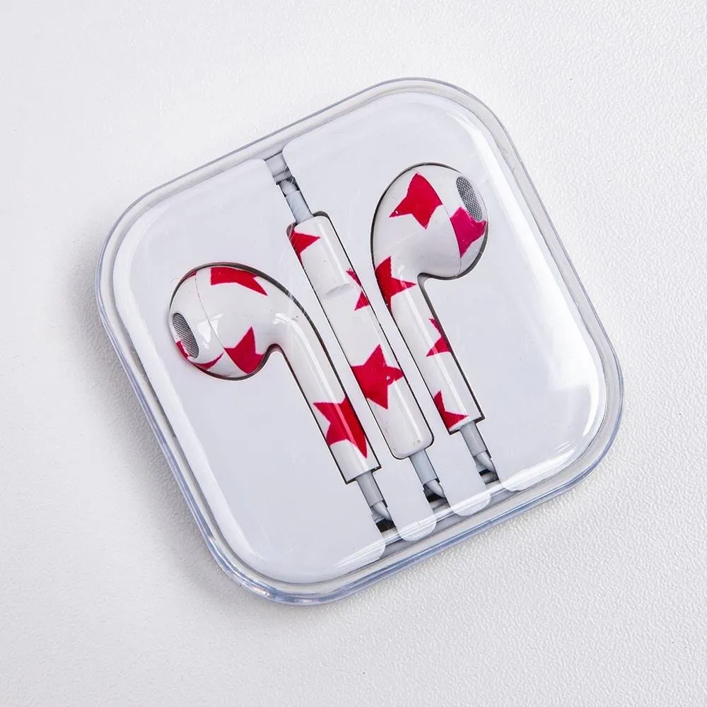 Rox Premium 'Patterned' Ear Buds (Asstd.)