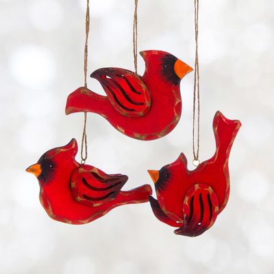 Christmas Tradition 'Wooden Cardinal' Ornament (Asstd.)