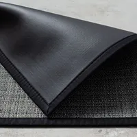 Harman Textaline 'Tweed' 20"x34" Vinyl Indoor-Outdoor Mat (Black)