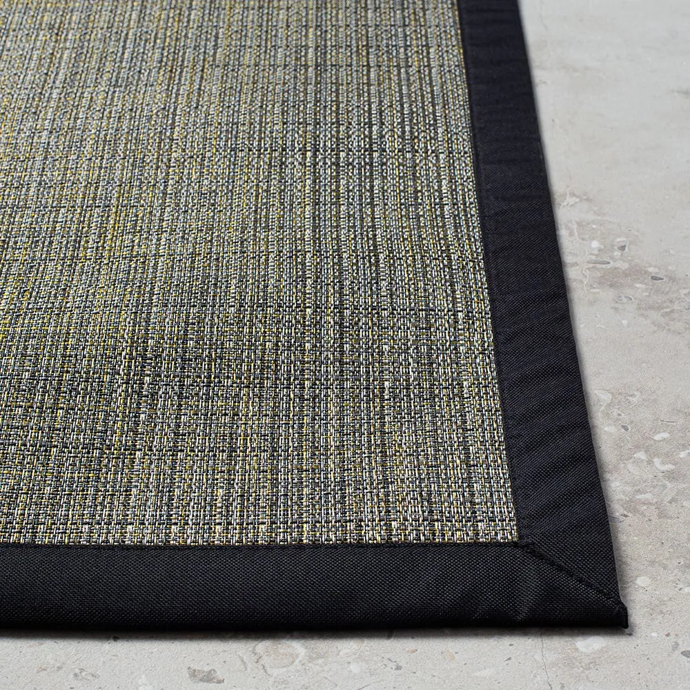 Harman Textaline 'Tweed' 60"x84" Vinyl Indoor-Outdoor Mat (Black)