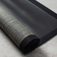 Harman Textaline 'Tweed' 60"x84" Vinyl Indoor-Outdoor Mat (Black)