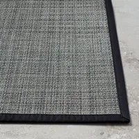 Harman Textaline 'Tweed' 24"x72" Vinyl Indoor-Outdoor Mat (Black)