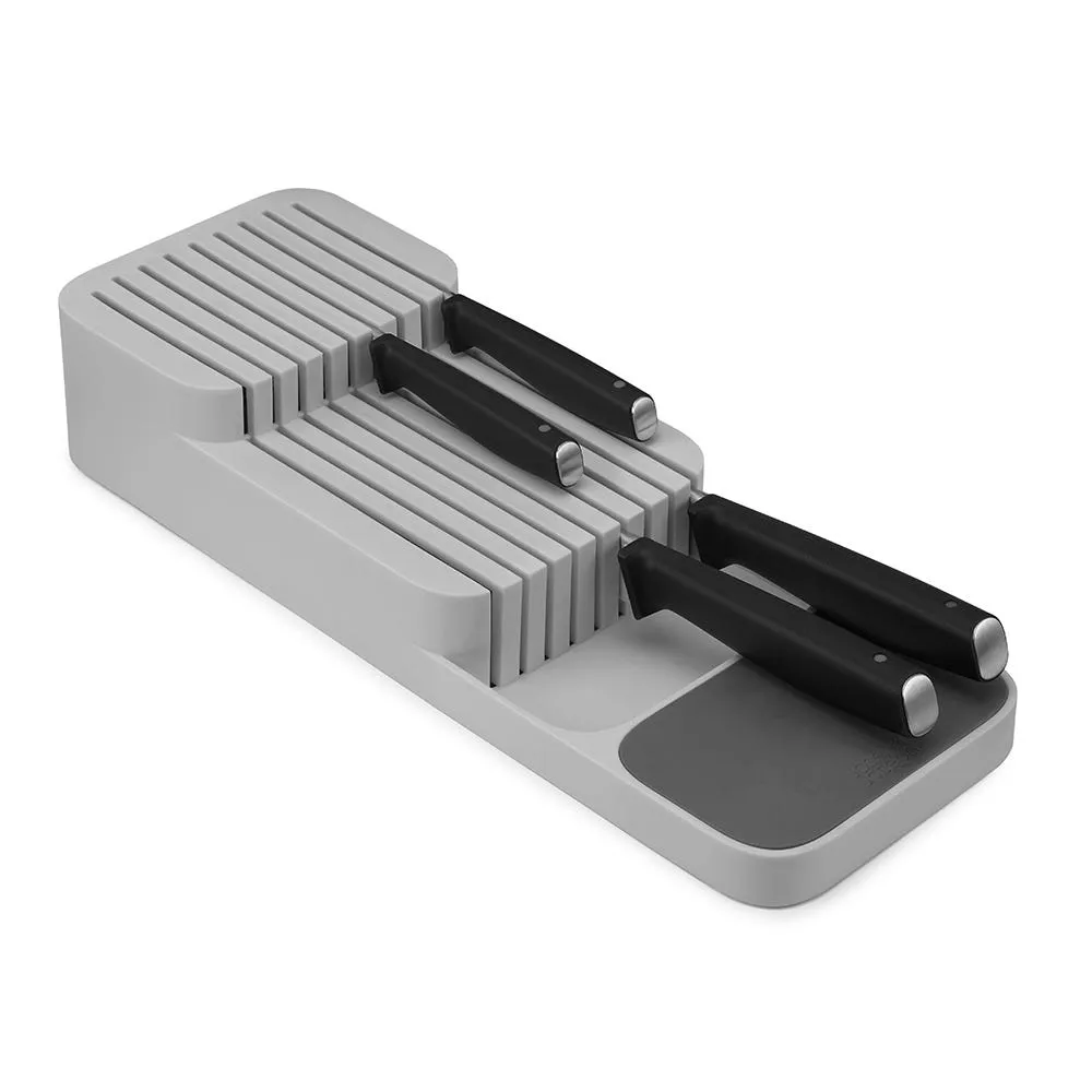 Joseph Joseph Drawerstore Compact Knife Organizer (Grey) 15.5x5.5x3"