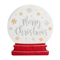 Harman Christmas 3-Ply 'Snowglobe' Paper Napkin - Set of 20