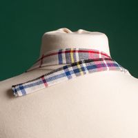 Harman Christmas 'Scottish Plaid' Cotton Apron (Red)