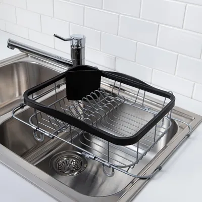 Umbra Sinkin In-Sink Dish Rack (Black)