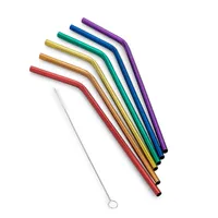 Joie Eco-Friendly 'Rainbow' Reusable Drinking Straw - Set of 7