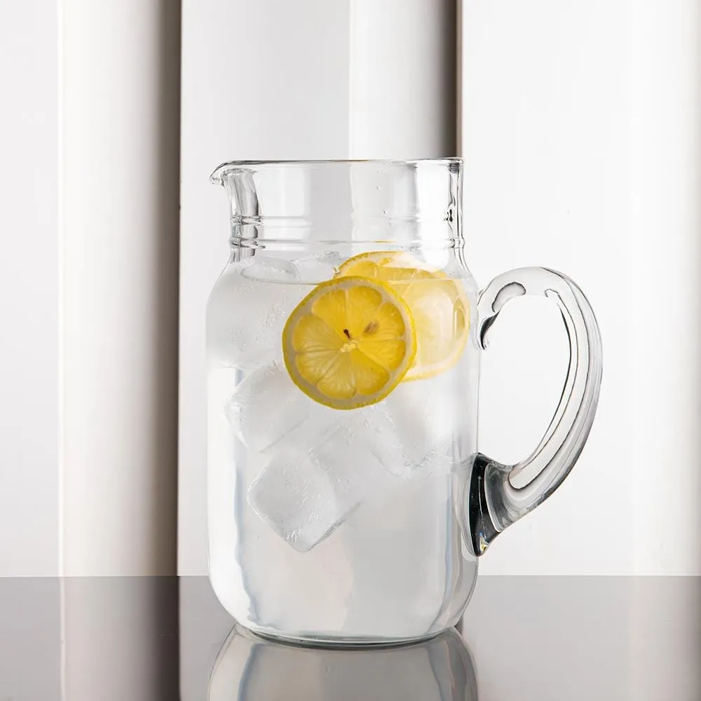 Trudeau Quadro Linea Glass Pitcher with Lid (Clear)