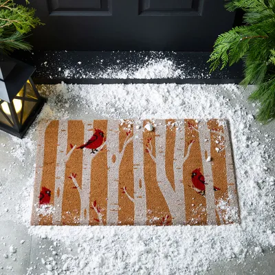 KSP Christmas 'Cardinals' Coir Doormat (Multi Colour)