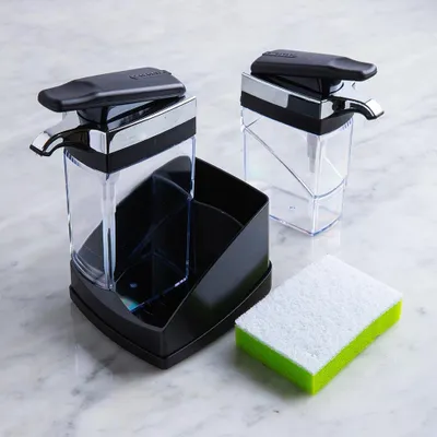 Casabella Sink Sider Duo Soap Dispenser with Sponge (/Chrome