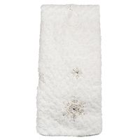 KSP Christmas Tree Skirt Sequins with Snowflake (White)