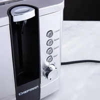 Chefman Pop-Up Wide Slot Toaster (St/St - Black)