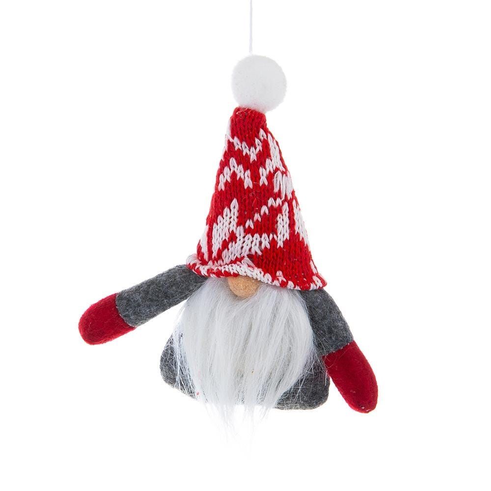 KSP Gnome 'Nordic' Fabric Ornament 5" (Grey)