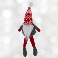 KSP Gnome 'Nordic' Fabric Ornament 11" (Grey)