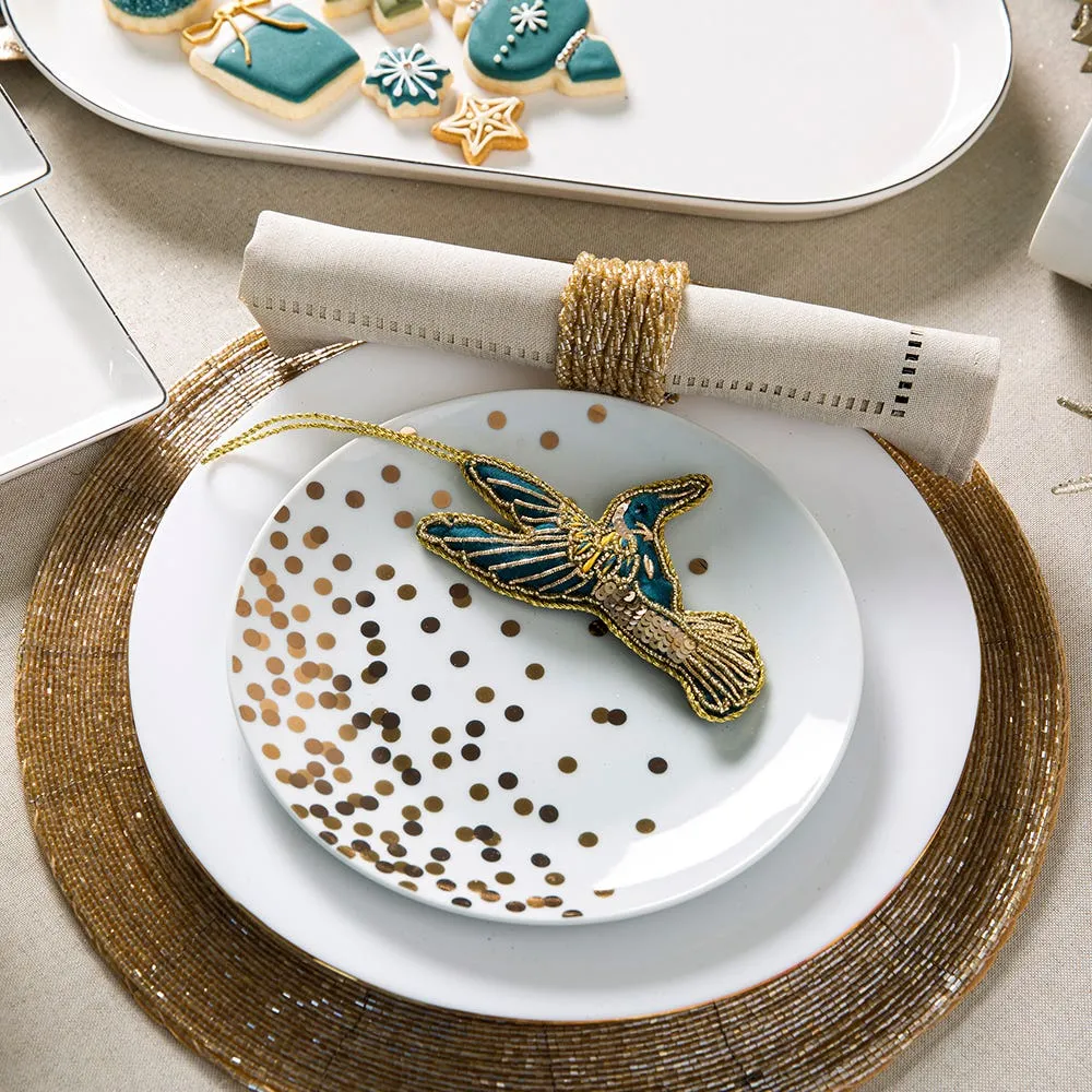 KSP Glitz Beaded Placemat (Champagne Gold)