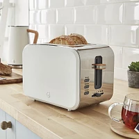 Swan Nordic Toaster -Slice (Cream/Stainless Steel