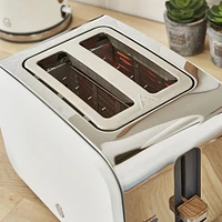 Swan Nordic Toaster -Slice (Cream/Stainless Steel