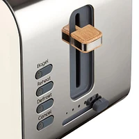 Swan Nordic Toaster -Slice (Cream/Stainless Steel